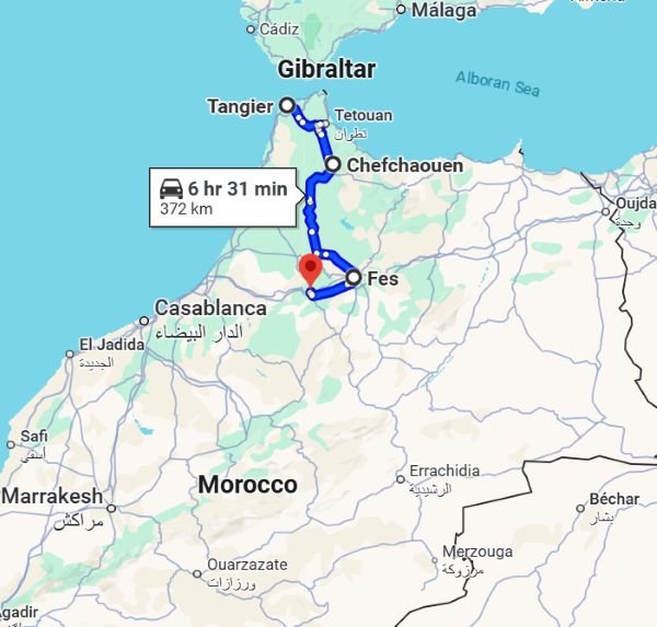 Tour 4 Días Tánger a Chefchaouen, Fez y Meknès