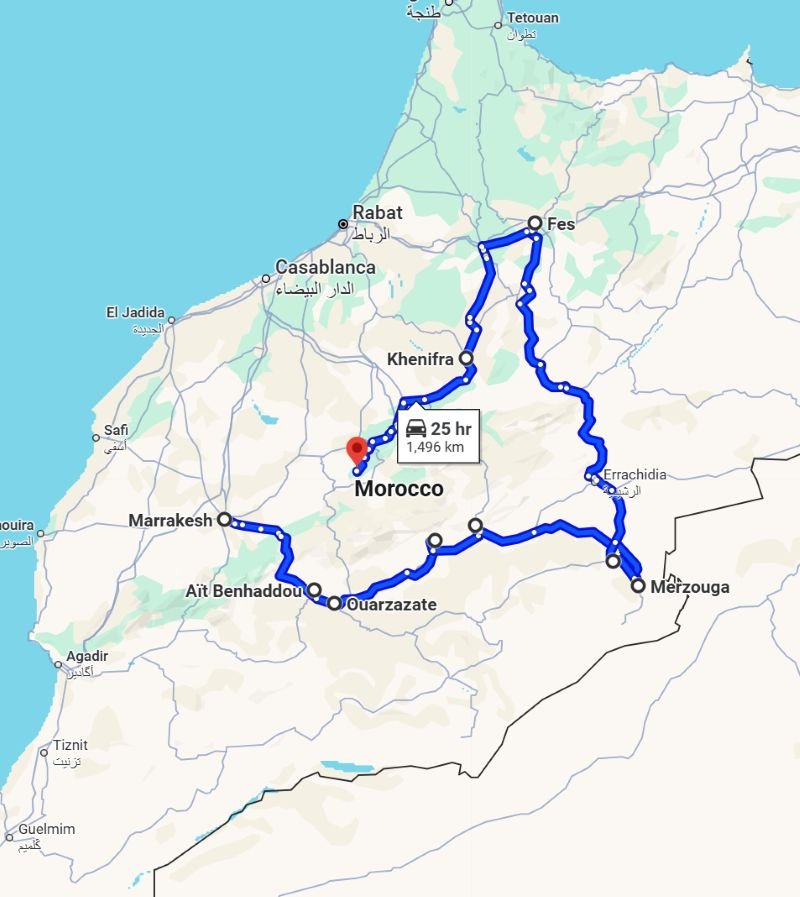 8 Days Marrakech Fes Marrakech Tour