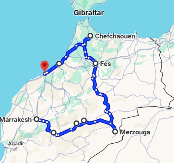 tour 8 dias marruecos